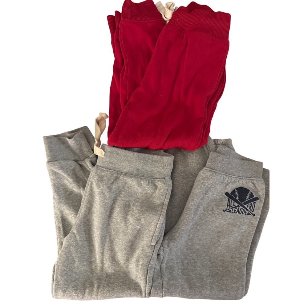 Children's Place red and grey sweatpants pants bundle size 5
